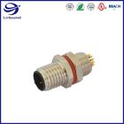 M8 IP67 3A Copper Alloy Waterproof Circular Connectors For Automation