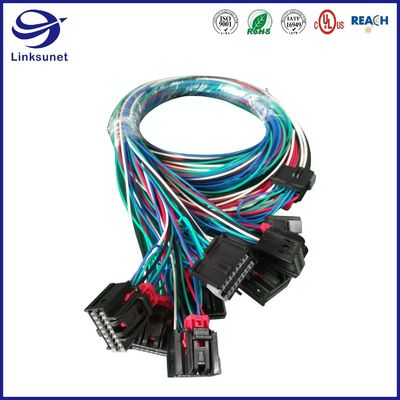 Automobile Wiring Harness with OCS 0.64 2 - 16 pins Female Connector