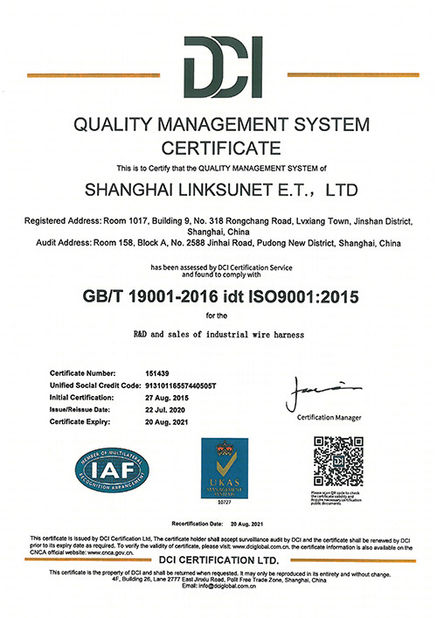China Linksunet E.T Co; Limited certificaten